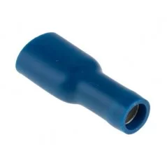 Female faston 6.3mm blue insulated