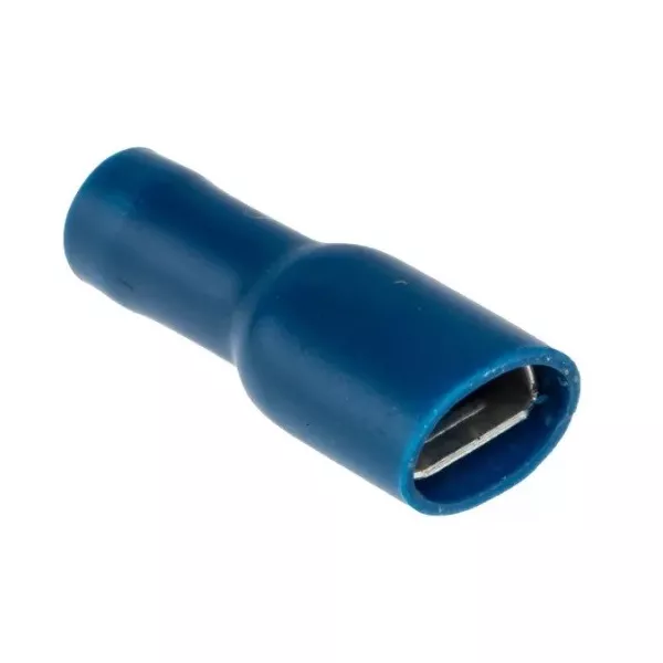 Faston femmina 6.3mm isolato blu