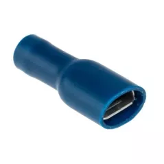 Faston femmina 6.3mm isolato blu