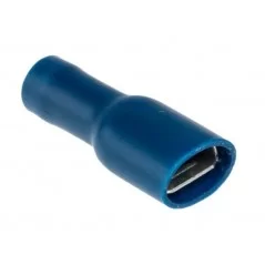 Female faston 6.3mm blue insulated