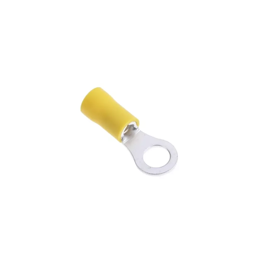 Capicorda occhiello M6 isolato giallo 6.4mm