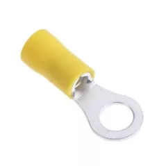 Capicorda occhiello M6 isolato giallo 6.4mm