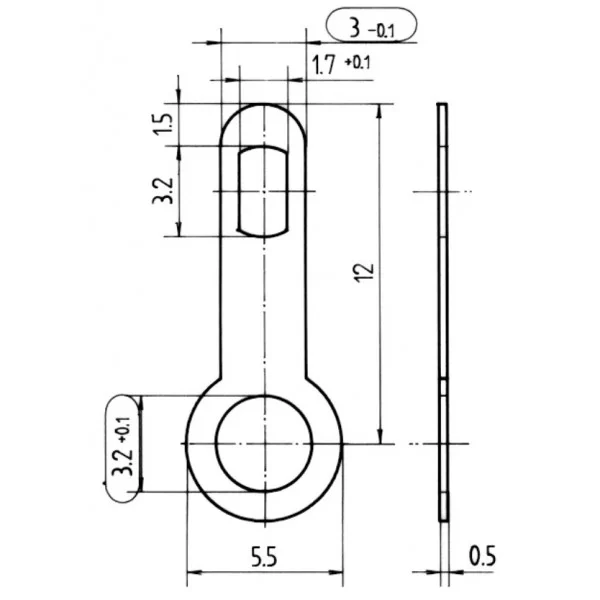 M3 welded wool eyelet