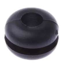 5mm black rubber grommet