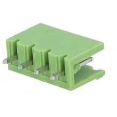 Removable straight male 4-pole terminal with 5mm pitch for PCB