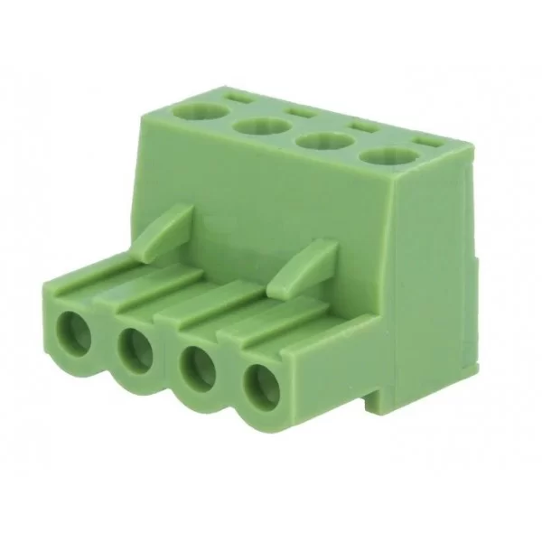 Morsetto 4 poli estraibile femmina P. 5mm