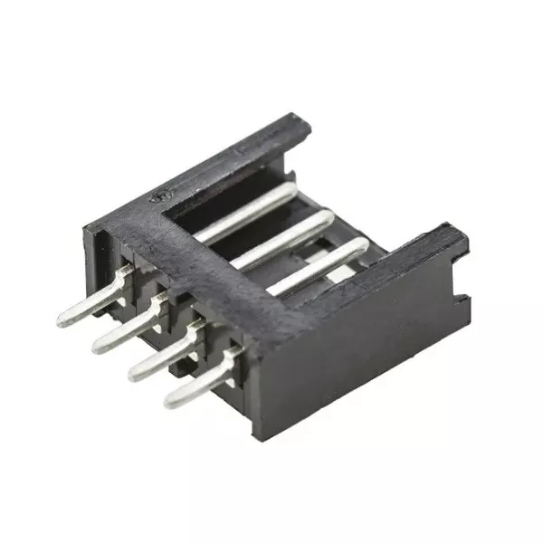 Connettore maschio 4 poli da circuito stampato AMP serie MODU II 280371-1