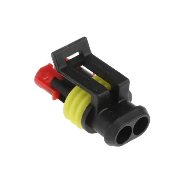 2-pole female connector SUPER SEAL 1.5 AMP 282080-1