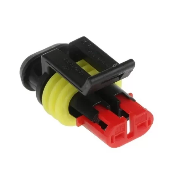 2-pole female connector SUPER SEAL 1.5 AMP 282080-1