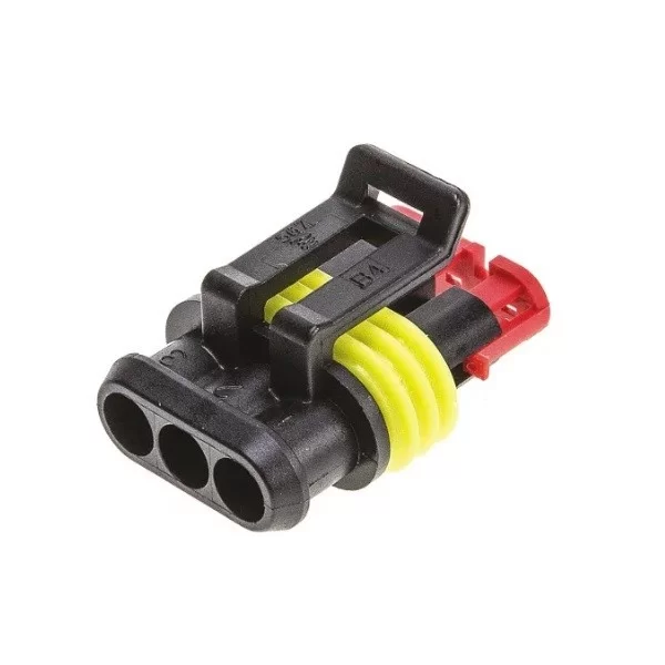 3-pole female connector SUPER SEAL 1.5 AMP 282087-1