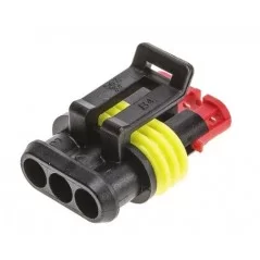 3-pole female connector SUPER SEAL 1.5 AMP 282087-1