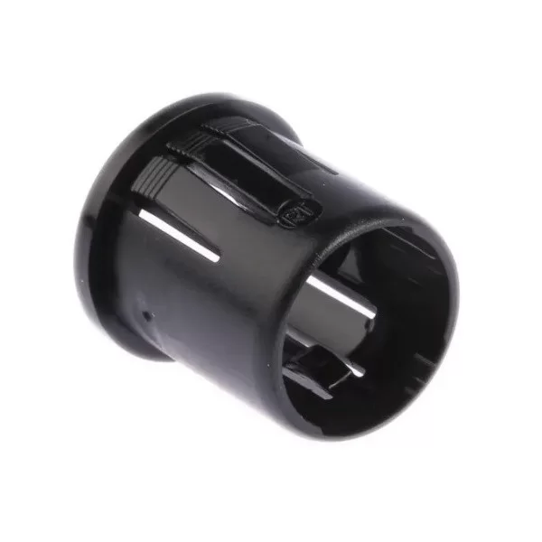 Led holder 10mm black plastic