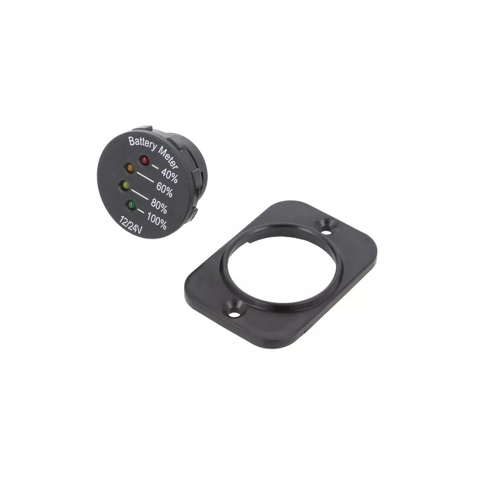 12-24Vdc panel battery meter with LED