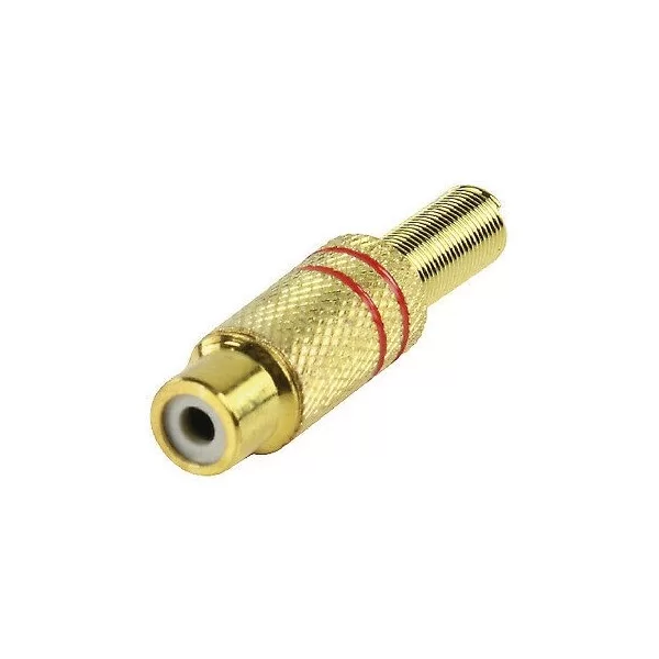 Flying red golden RCA socket