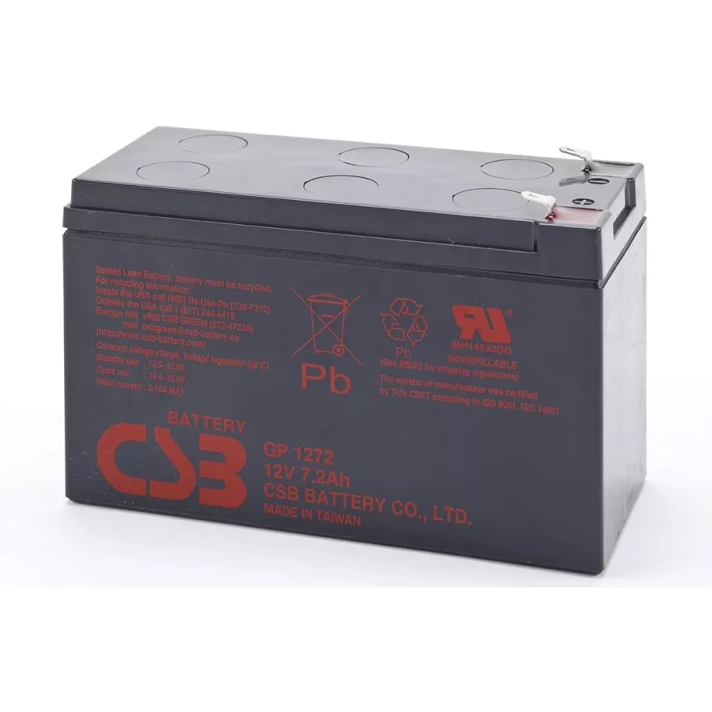 Lead acid battery 12V 7.2Ah GP1272F1 CSB
