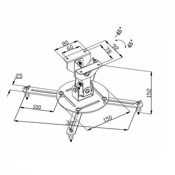 Supporto da soffitto per videoproiettore