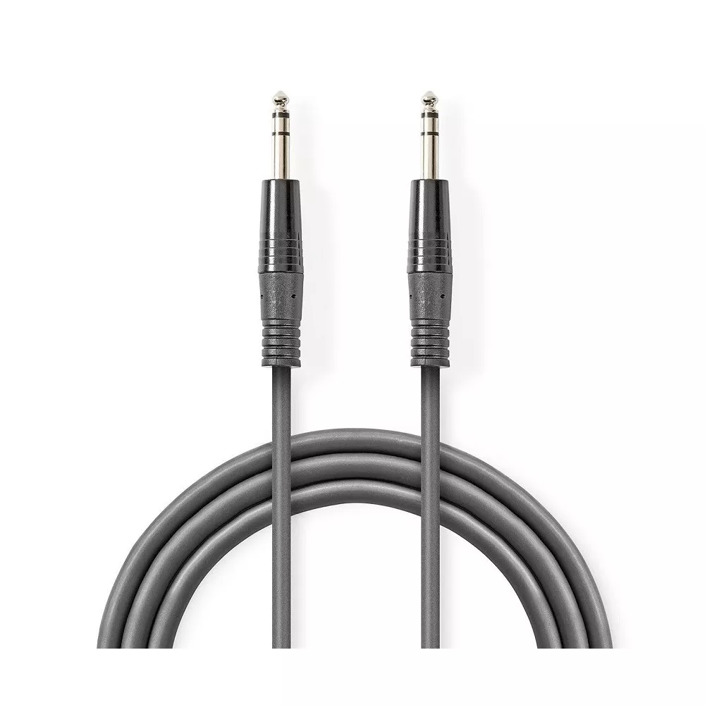 Audio cable 6.3mm jack - 6.3mm stereo jack 3mt