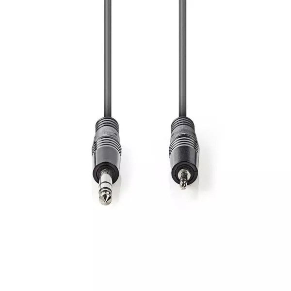 Cavo audio jack 6.3mm - jack 3.5mm stereo 3mt