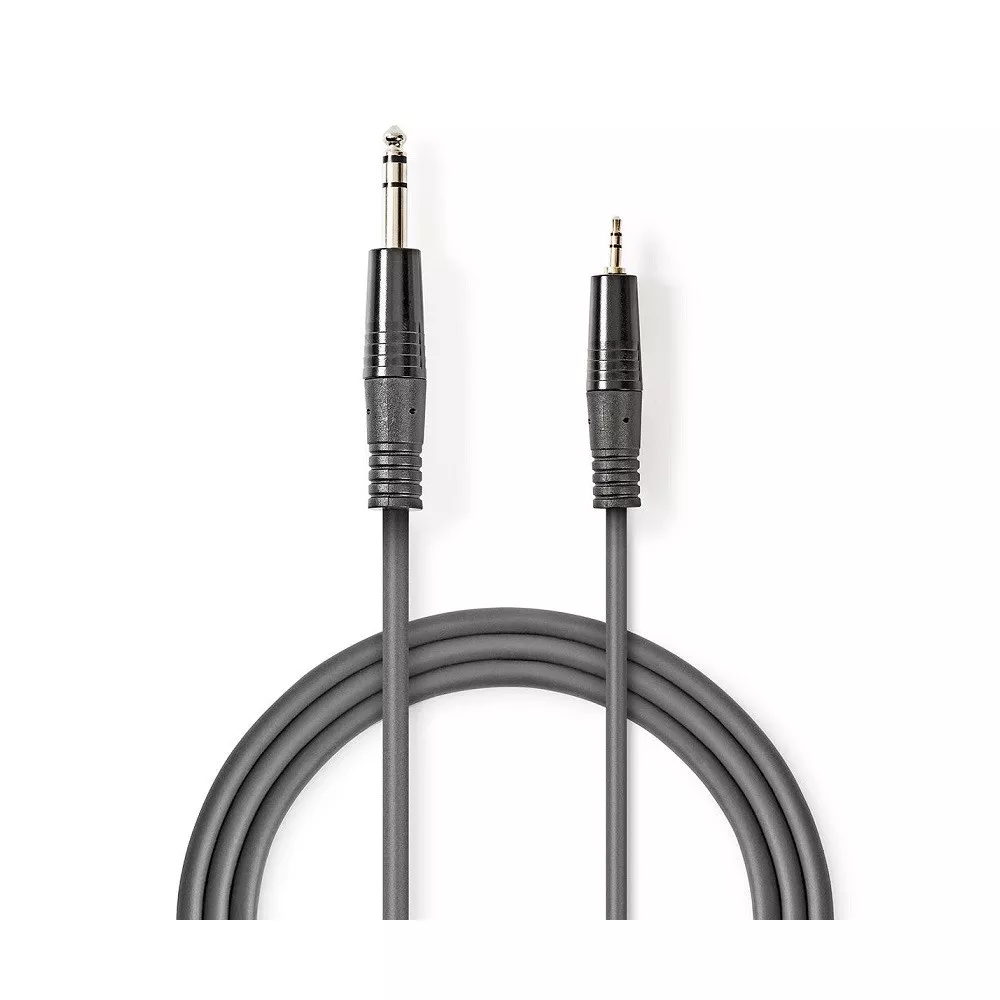 Audio cable 6.3mm jack - 3.5mm stereo jack 3mt