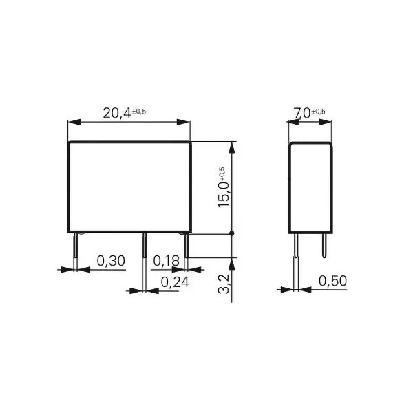 Relay 12V 5A 1 Exchange 1721531-2 TE