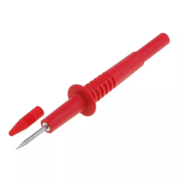 Replacement red tip for tester with rear banana female socket