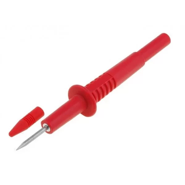 Replacement red tip for tester with rear banana female socket