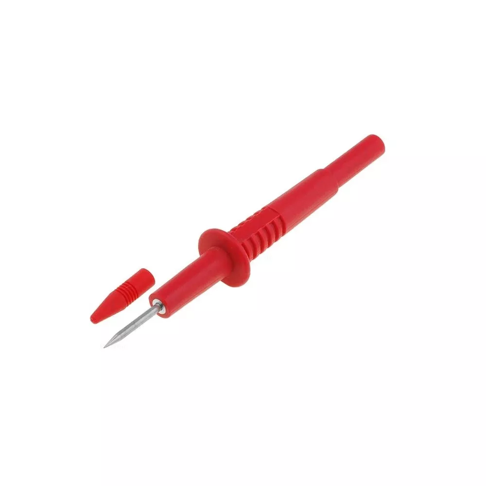 Replacement red tip for tester with rear banana female socket