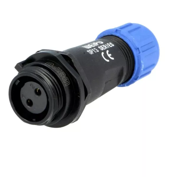 WEIPU SP13 2-pole female IP68 flying connector