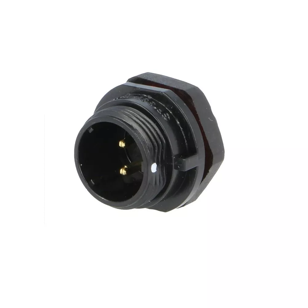 WEIPU SP13 2-pole male IP68 panel connector