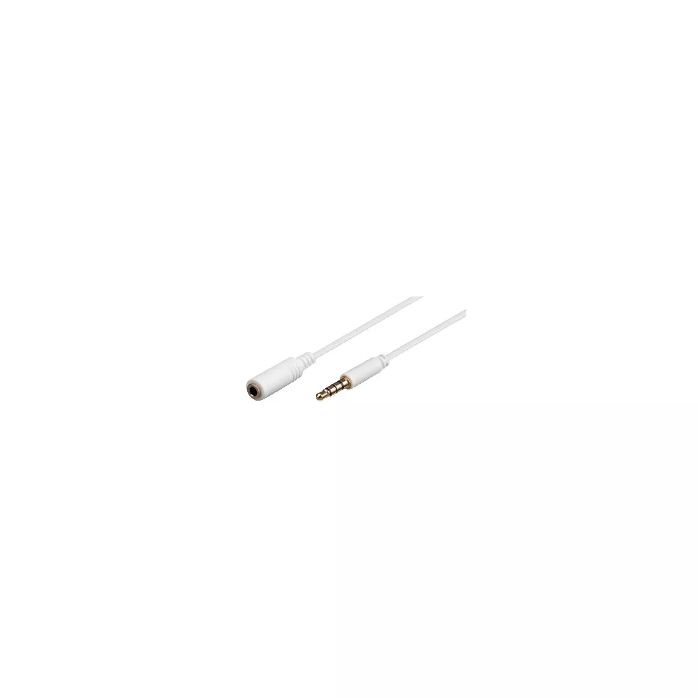 Cavo prolunga 1 JACK 3.5mm - 1 JACK 3.5mm 4 poli 3mt