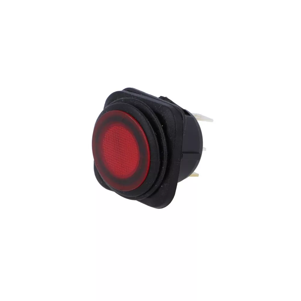 Rocker switch IP65 red 230V