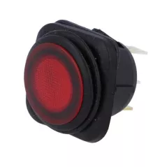 Rocker switch IP65 red 230V