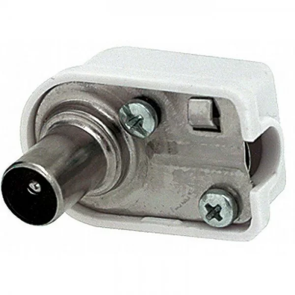 Angled 13mm coaxial antenna plug