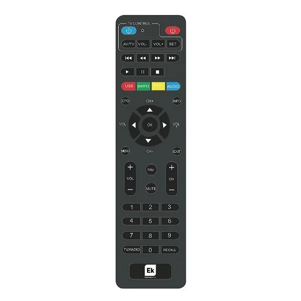 Replacement remote control for EK Digisat digital terrestrial decoder