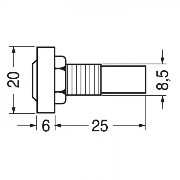 Spia rossa al neon 12V