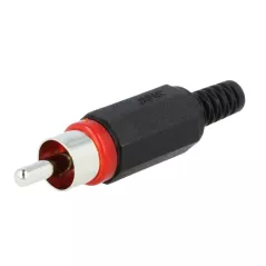 High quality red RCA plug