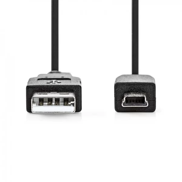 Cavo USB 2.0 spina A - spina mini B 2 mt nero