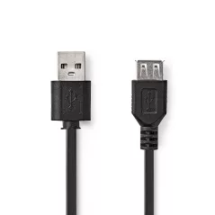 USB 2.0 cable plug A - socket A 1 mt