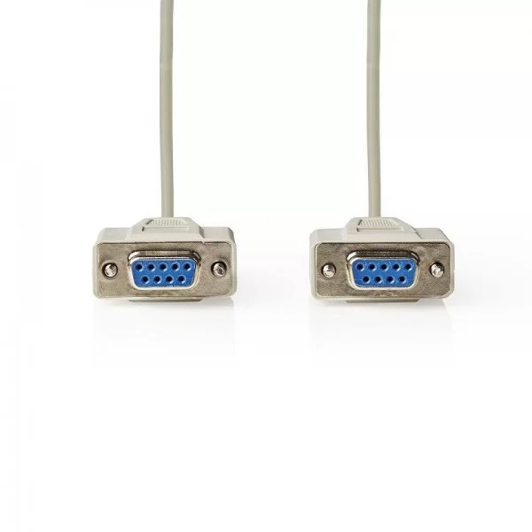 Cavo seriale 9 poli NULL MODEM femmina - femmina 3mt