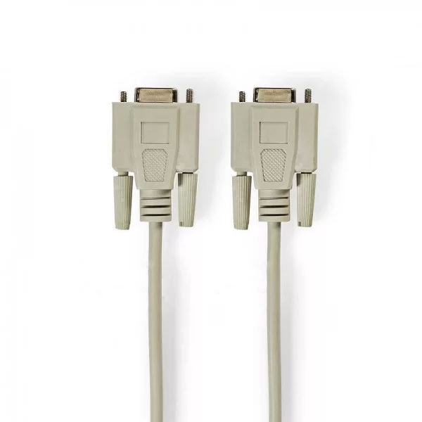 Cavo seriale 9 poli NULL MODEM femmina - femmina 3mt