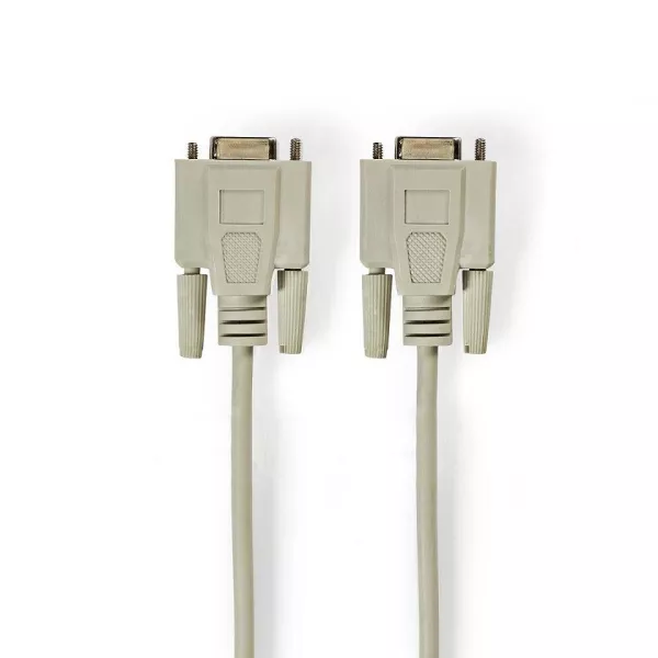 Serial cable 9 poles NULL MODEM female - female 3mt