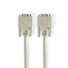 Serial cable 9 poles NULL MODEM female - female 3mt