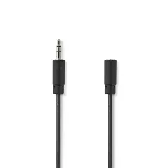 3.5mm stereo male - female jack cable 2mt