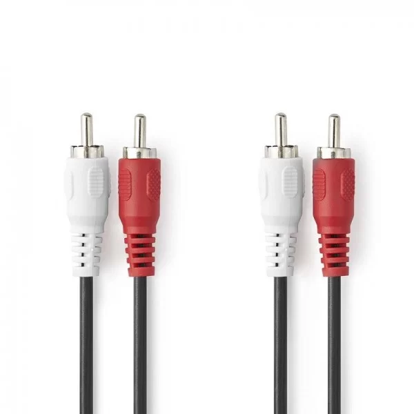 Audio cable 2 RCA male - male 3mt