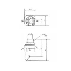 Presa jack 6.3mm mono pannello LUMBERG