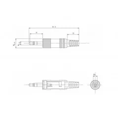 Spina jack 3.5mm stereo metallico LUMBERG