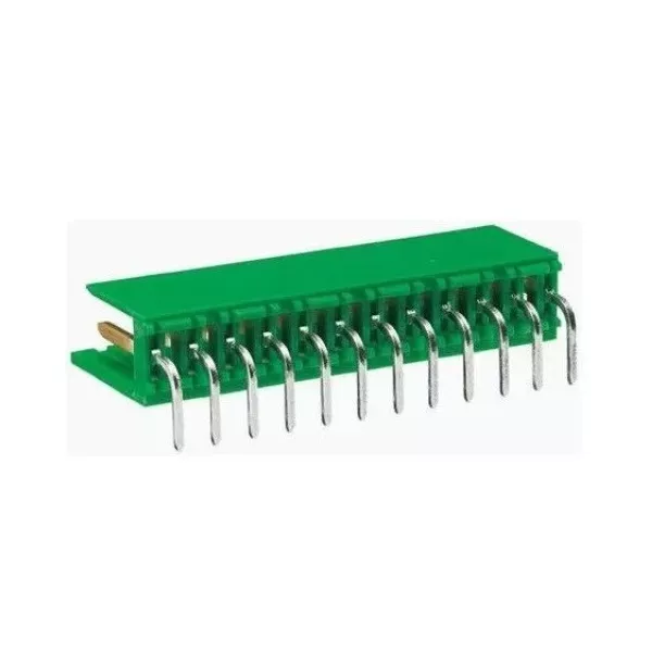 12-pole male connector from AMP MODU I series printed circuit angled