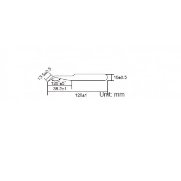 Tweezers with curved spring 120mm 1PK-104T