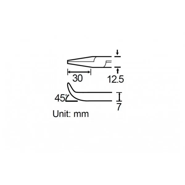 Curved nose pliers 130mm 1PK-055S