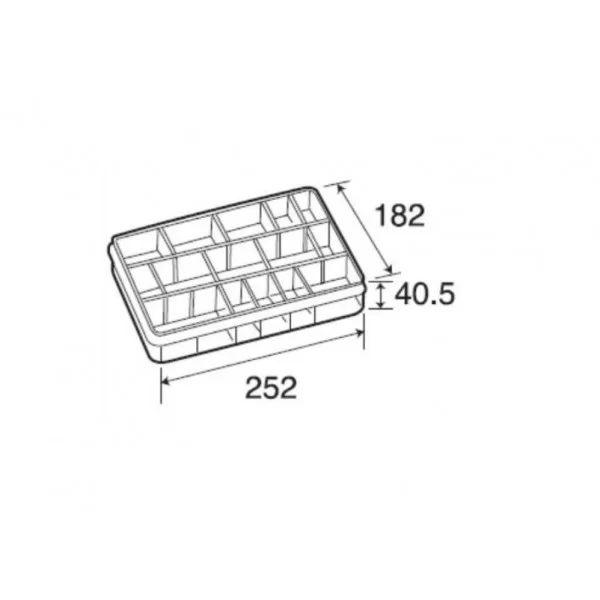 Component holder 12 compartments